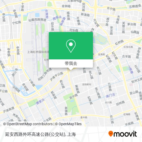 延安西路外环高速公路(公交站)地图