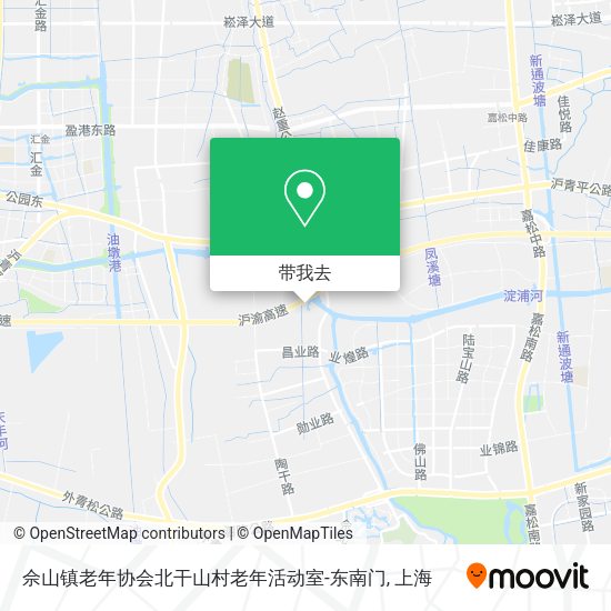 佘山镇老年协会北干山村老年活动室-东南门地图