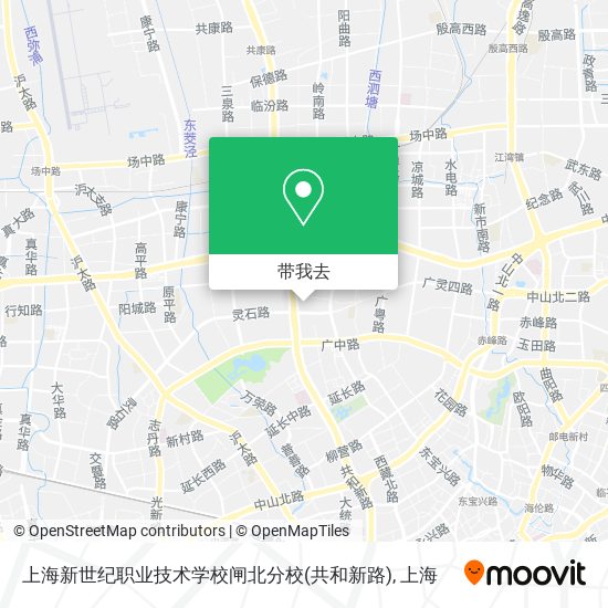 上海新世纪职业技术学校闸北分校(共和新路)地图