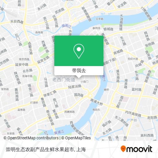 崇明生态农副产品生鲜水果超市地图