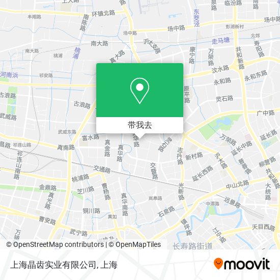 上海晶齿实业有限公司地图