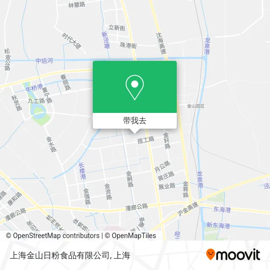 上海金山日粉食品有限公司地图