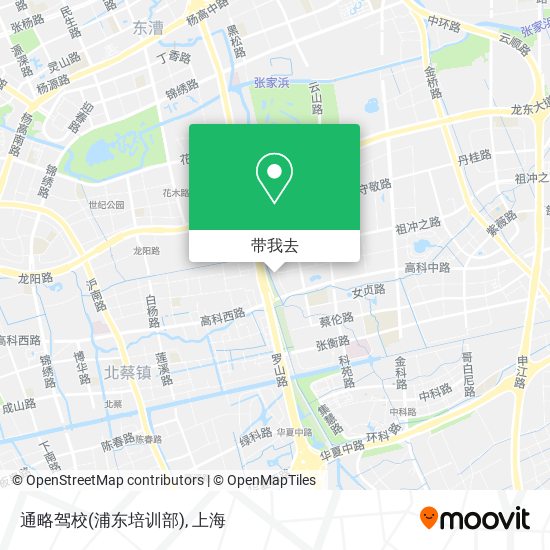 通略驾校(浦东培训部)地图