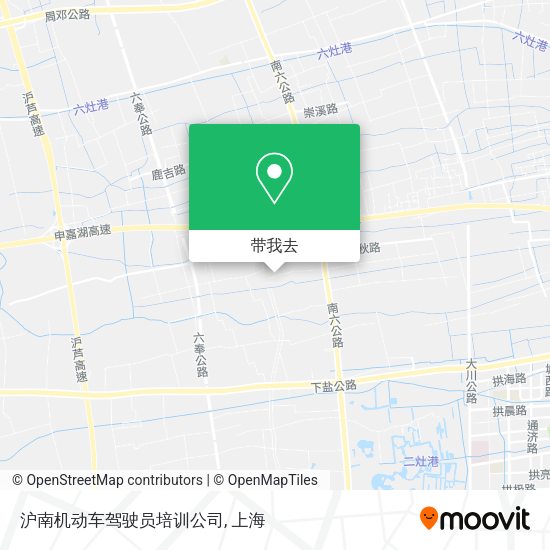 沪南机动车驾驶员培训公司地图