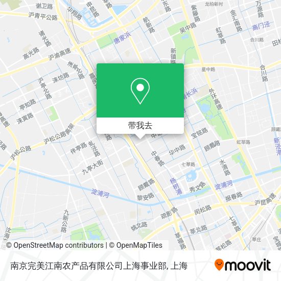 南京完美江南农产品有限公司上海事业部地图