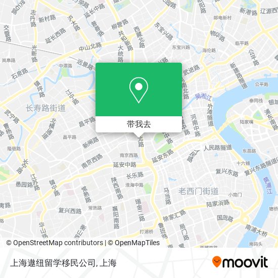 上海遨纽留学移民公司地图
