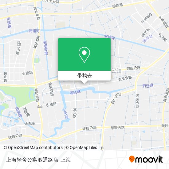 上海轻舍公寓泗通路店地图