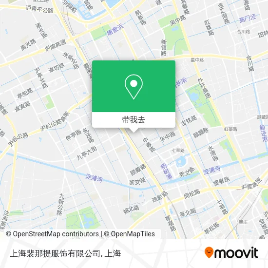 上海裴那提服饰有限公司地图