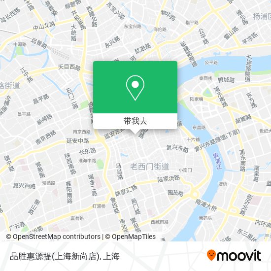 品胜惠源提(上海新尚店)地图