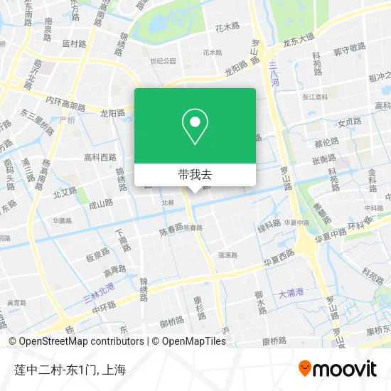 莲中二村-东1门地图
