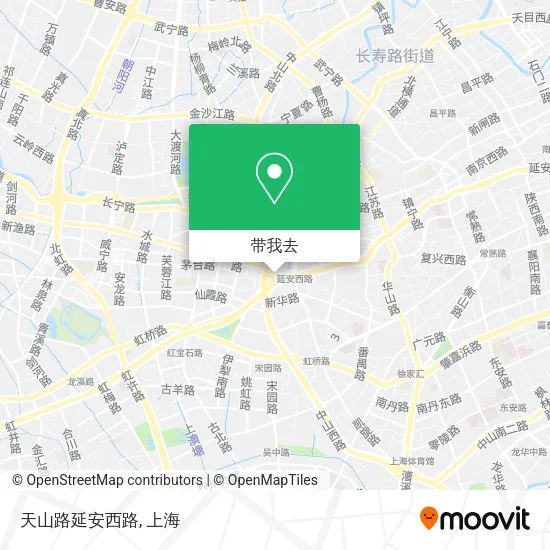 天山路延安西路地图