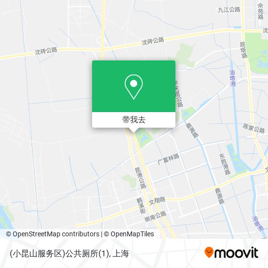 (小昆山服务区)公共厕所(1)地图