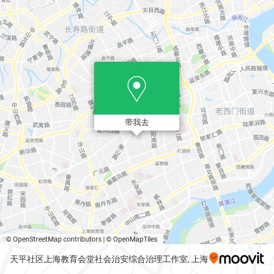 天平社区上海教育会堂社会治安综合治理工作室地图