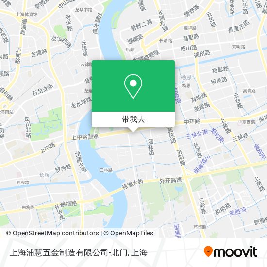上海浦慧五金制造有限公司-北门地图