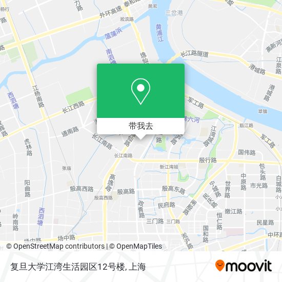 复旦大学江湾生活园区12号楼地图