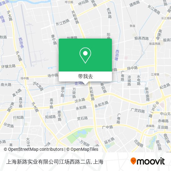 上海新路实业有限公司江场西路二店地图