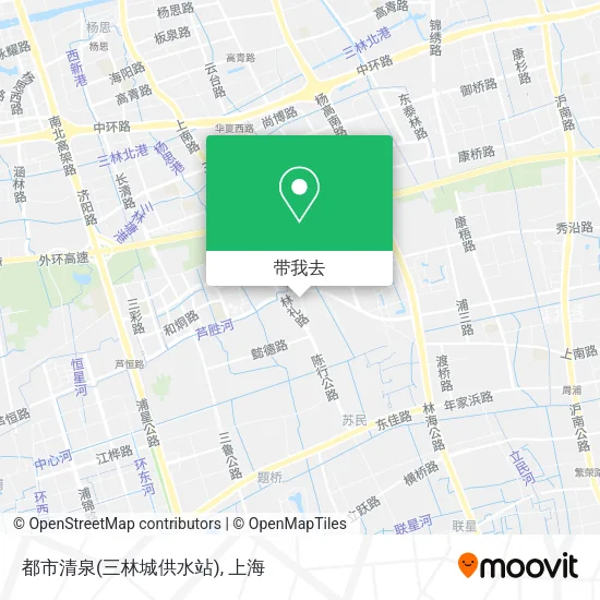 都市清泉(三林城供水站)地图