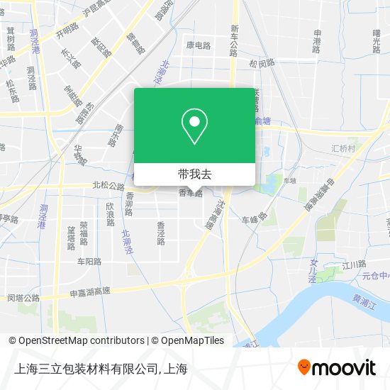 上海三立包装材料有限公司地图