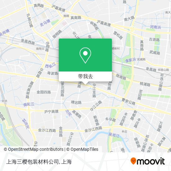 上海三樱包装材料公司地图