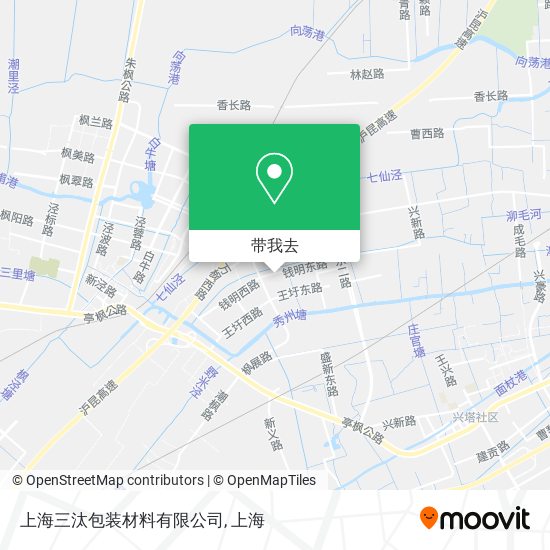 上海三汰包装材料有限公司地图