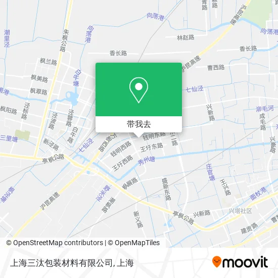 上海三汰包装材料有限公司地图