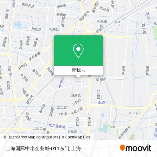 上海国际中小企业城-D11东门地图