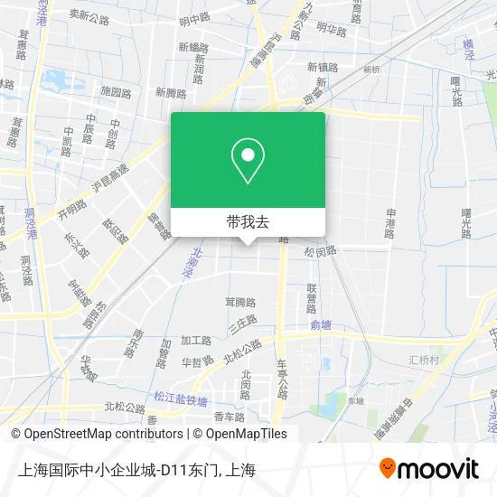 上海国际中小企业城-D11东门地图