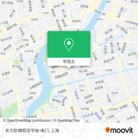 东方阶梯双语学校-南门地图