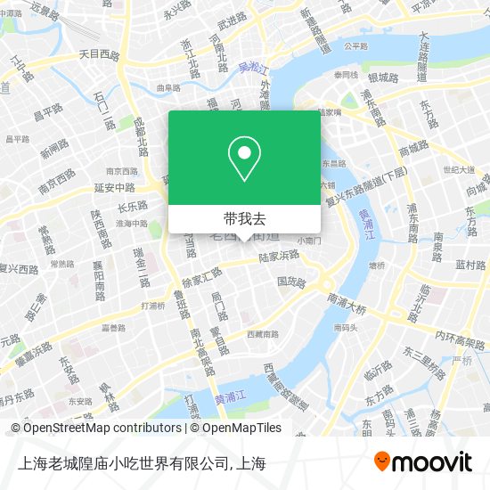 上海老城隍庙小吃世界有限公司地图