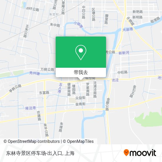 东林寺景区停车场-出入口地图