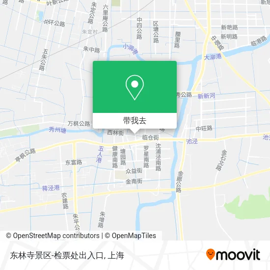 东林寺景区-检票处出入口地图
