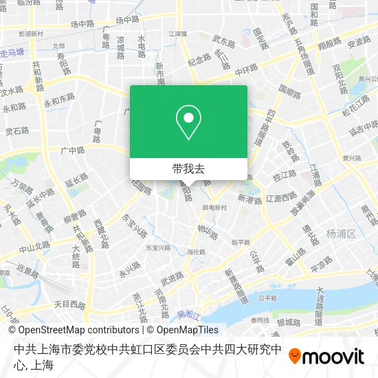 中共上海市委党校中共虹口区委员会中共四大研究中心地图