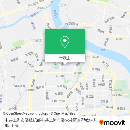 中共上海市委组织部中共上海市委党校研究型教学基地地图