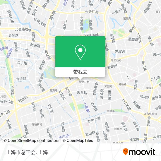 上海市总工会地图
