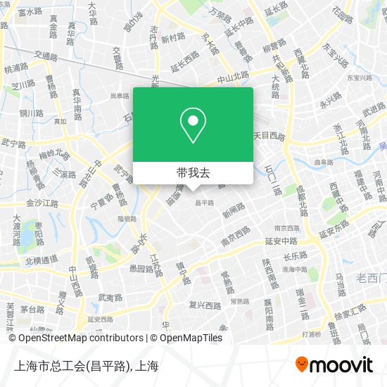 上海市总工会(昌平路)地图