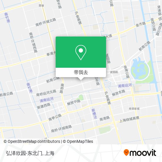 弘泽欣园-东北门地图