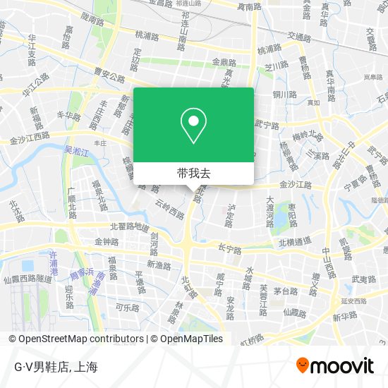 G·V男鞋店地图