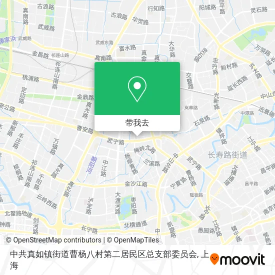 中共真如镇街道曹杨八村第二居民区总支部委员会地图