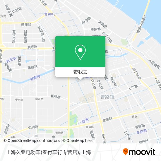 上海久亚电动车(春付车行专营店)地图