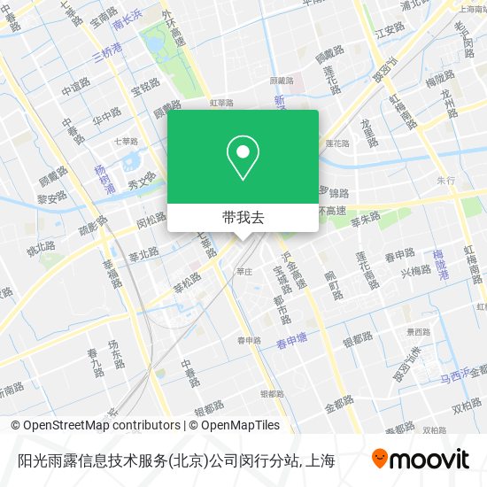 阳光雨露信息技术服务(北京)公司闵行分站地图