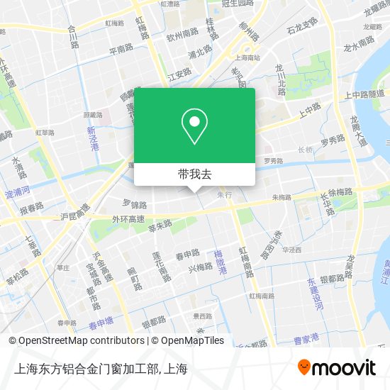 上海东方铝合金门窗加工部地图