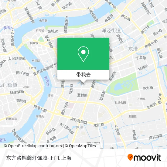东方路锦馨灯饰城-正门地图