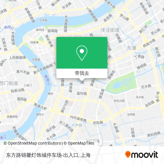 东方路锦馨灯饰城停车场-出入口地图