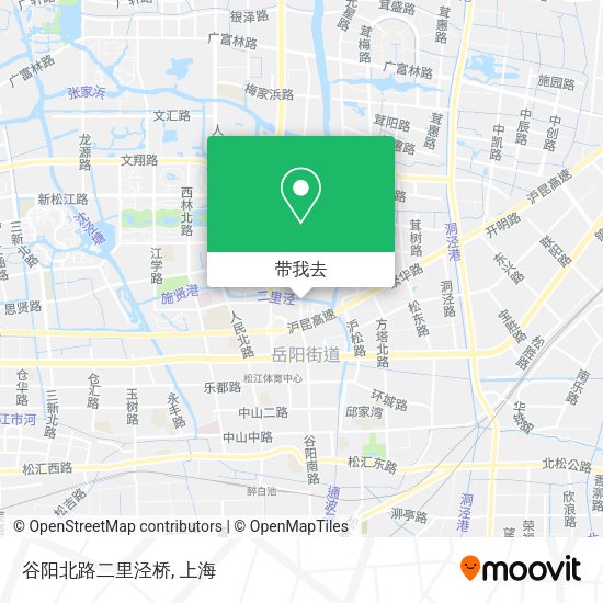 谷阳北路二里泾桥地图