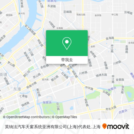 英纳法汽车天窗系统亚洲有限公司(上海)代表处地图