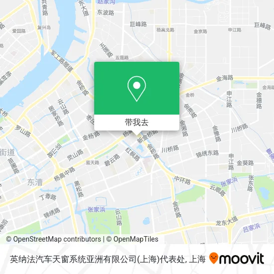英纳法汽车天窗系统亚洲有限公司(上海)代表处地图