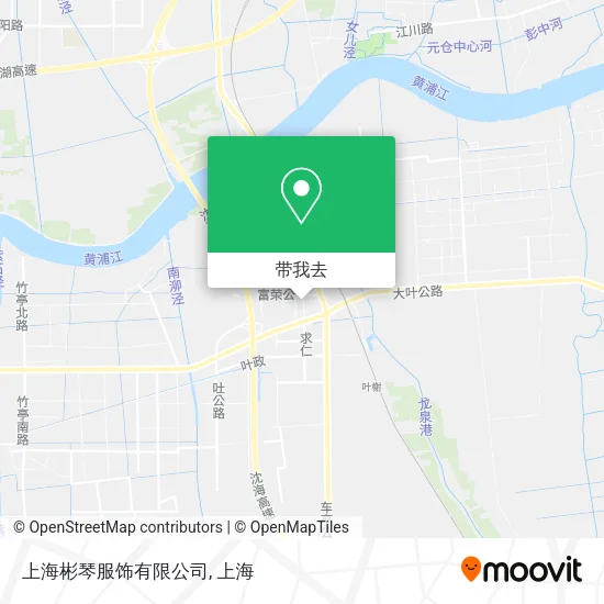上海彬琴服饰有限公司地图