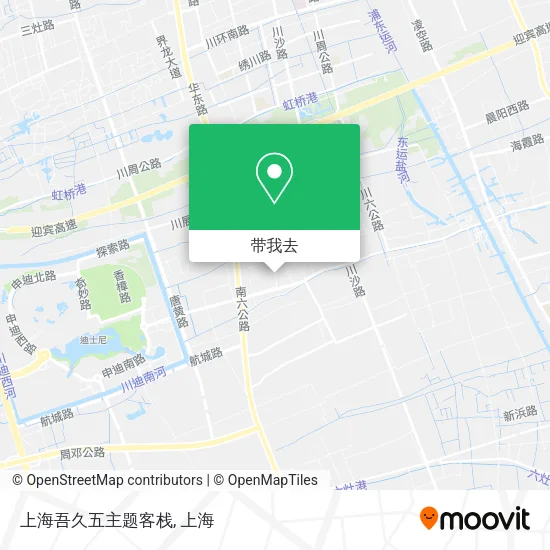 上海吾久五主题客栈地图
