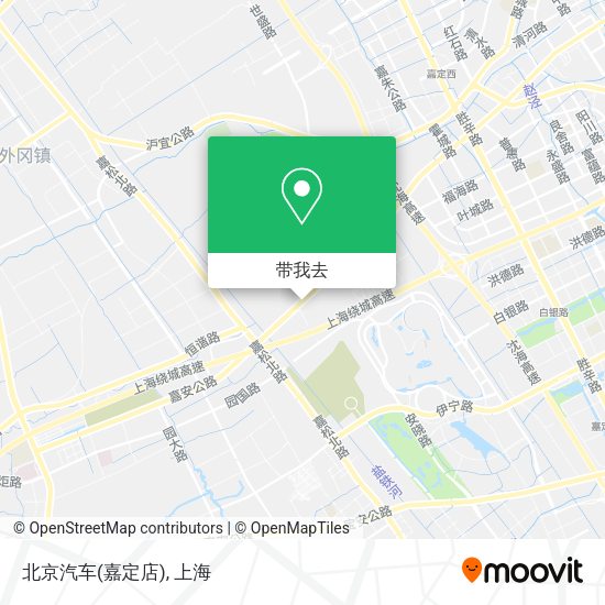 北京汽车(嘉定店)地图