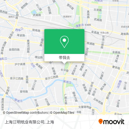 上海江明纸业有限公司地图